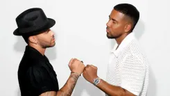 En la foto: Prince Royce y Romeo Santos